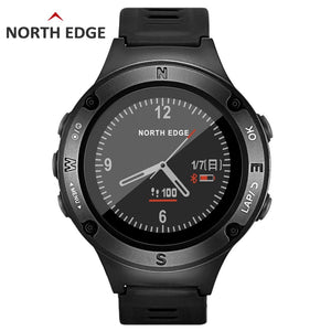 NORTH EDGE Men's GPS Sports watch Digital watches Water resistant military Heart Rate Altimeter Barometer Compass hours running