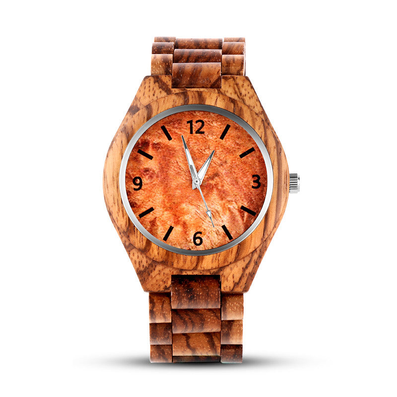 Stylish Luxury Men'S Natural All-Wood Watch Waterproof